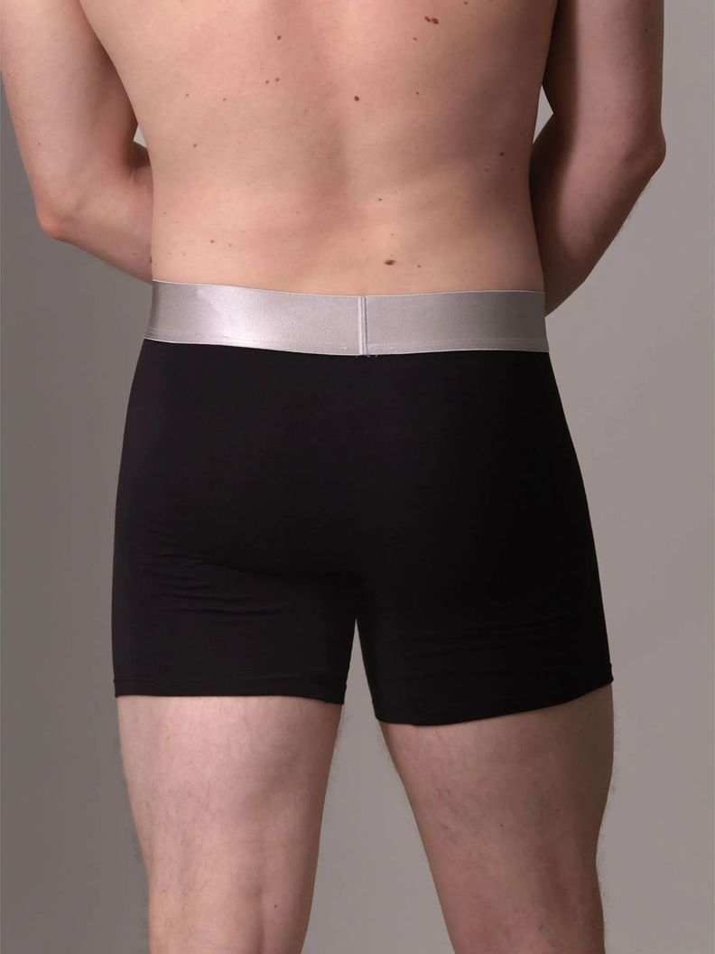 Pack 3 Bóxers Brief Steel Cotton Negro Calvin Klein-4