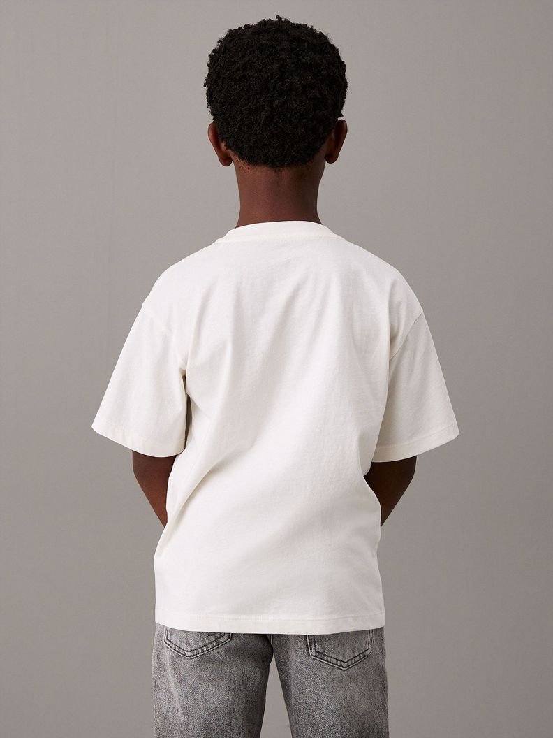 Polera Niño Logo Graphic Blanco Calvin Klein-2