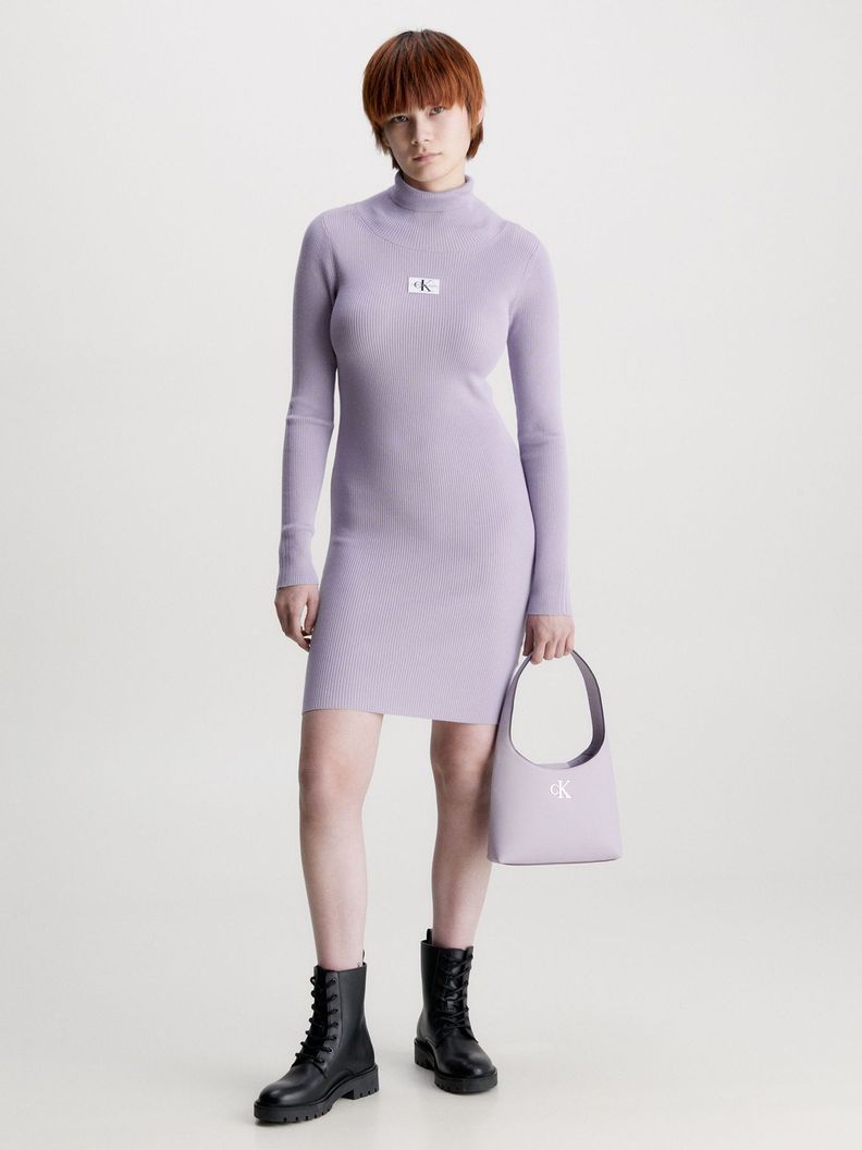 Cartera Minimal Monogram Morado Calvin Klein-4