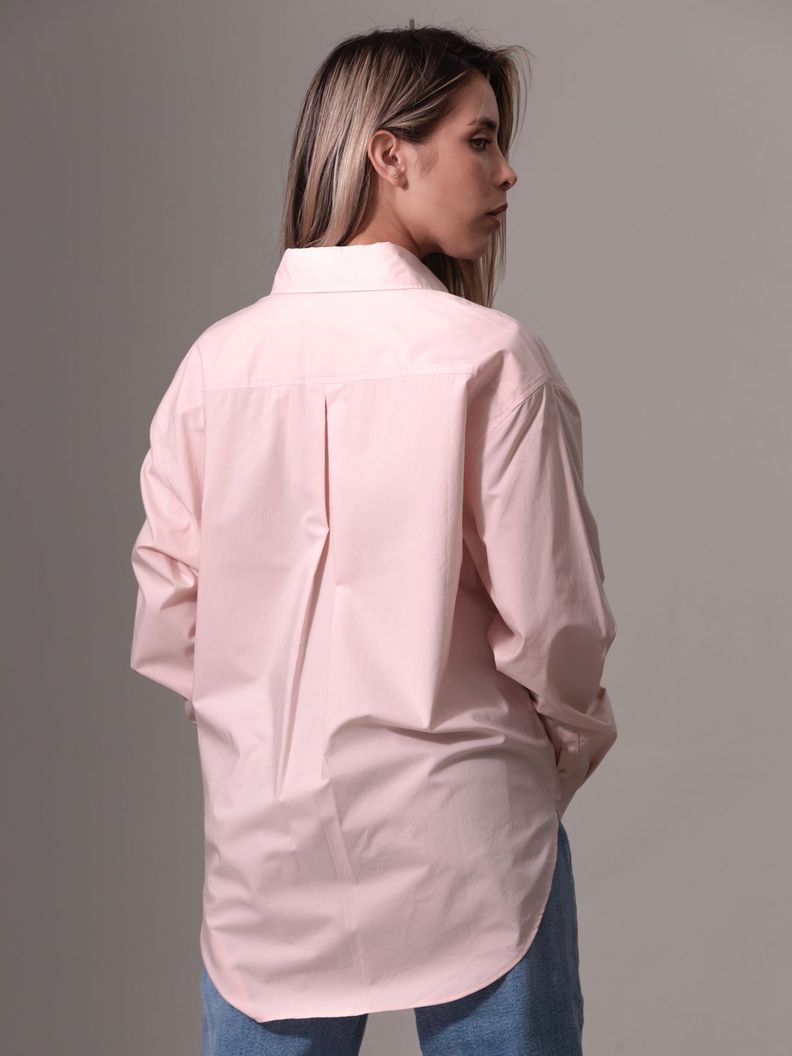 Camisa Woven Label Relaxed Rosado Calvin Klein-2