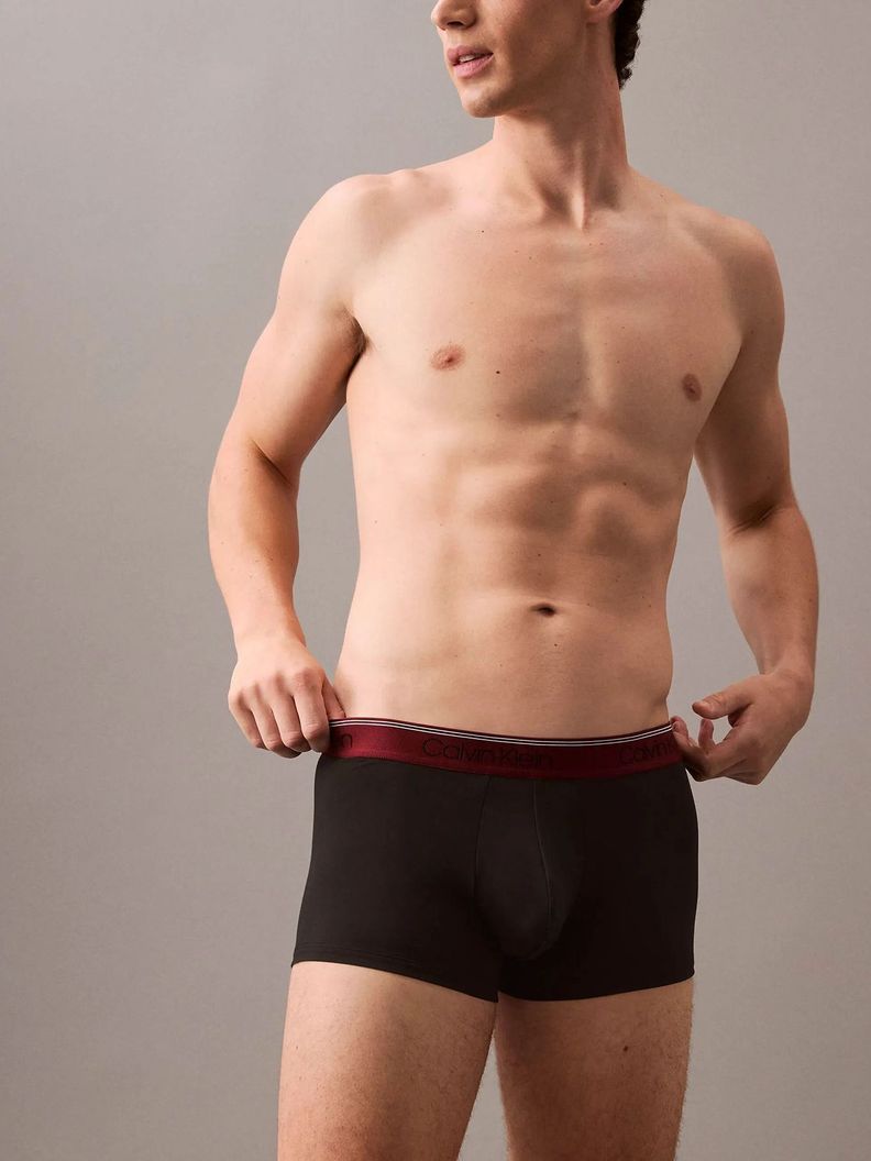 Pack 3 Bóxers Low Rise Trunk Micro Negro Calvin Klein-4