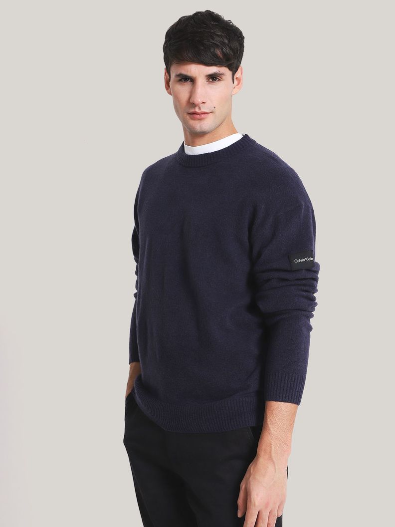 Sweater Lycra Blend Azul Calvin Klein-0