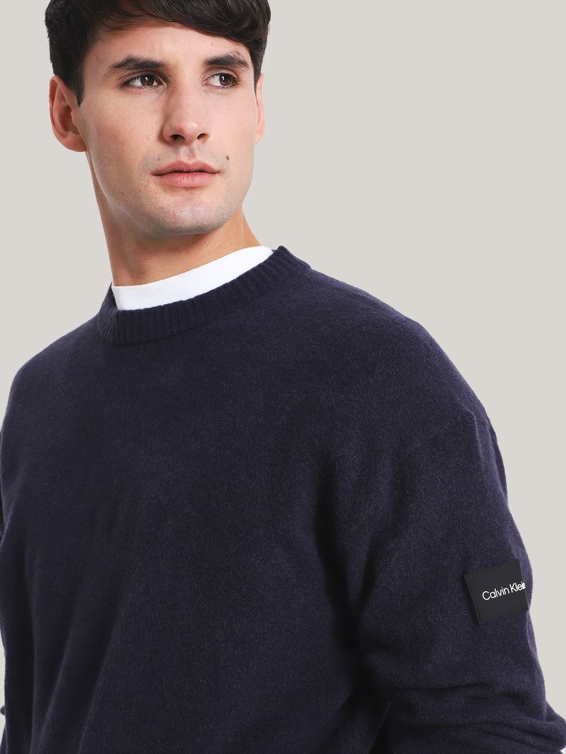 Sweater Lycra Blend Azul Calvin Klein-3