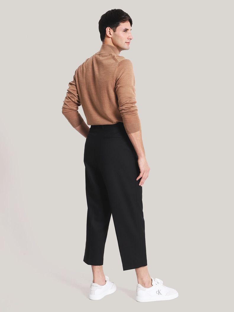 Sweater Cuello Alto Merino Mock Café Calvin Klein-2