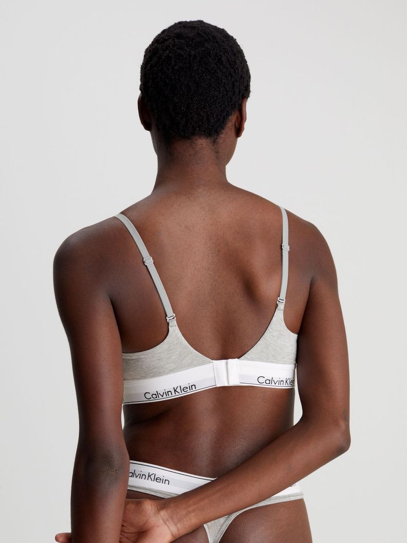 Brasier Push Up Modern Cotton Gris Calvin Klein-2
