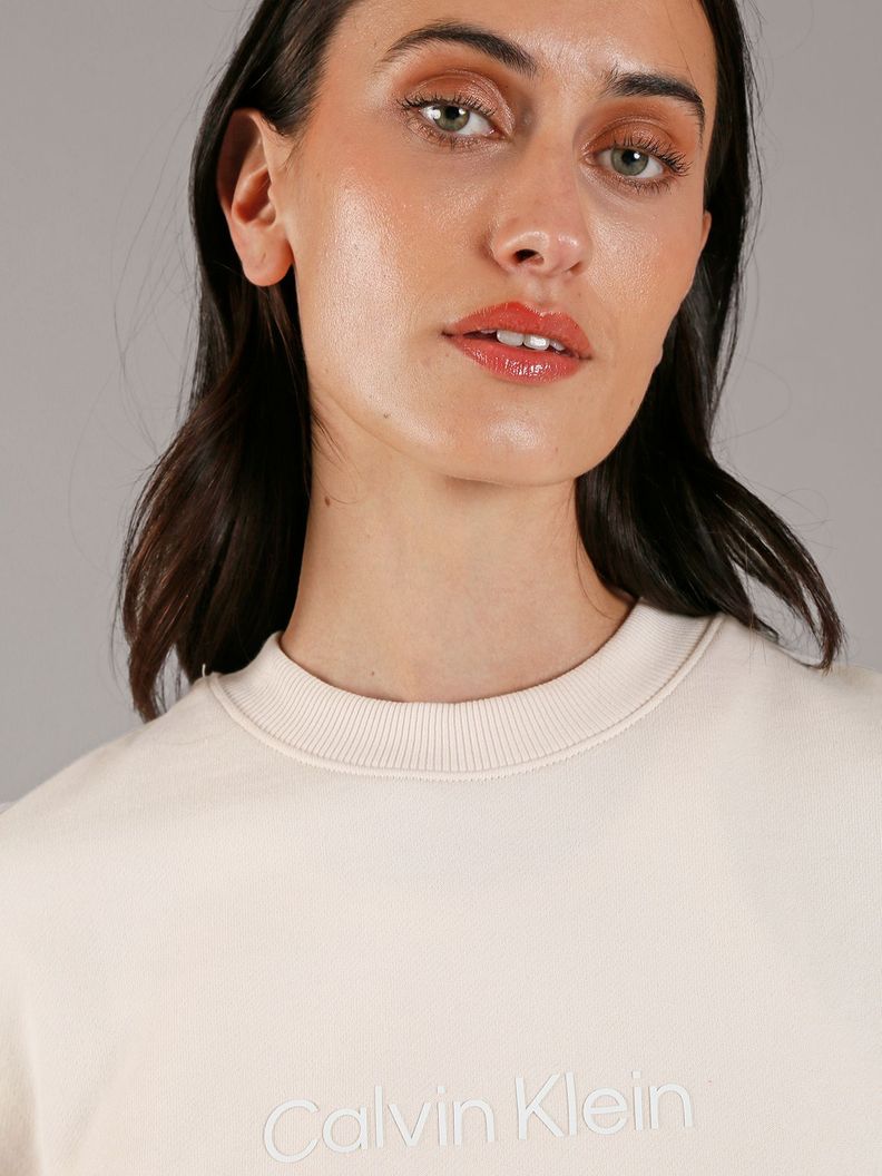 Polerón Hero Logo Beige Calvin Klein-3