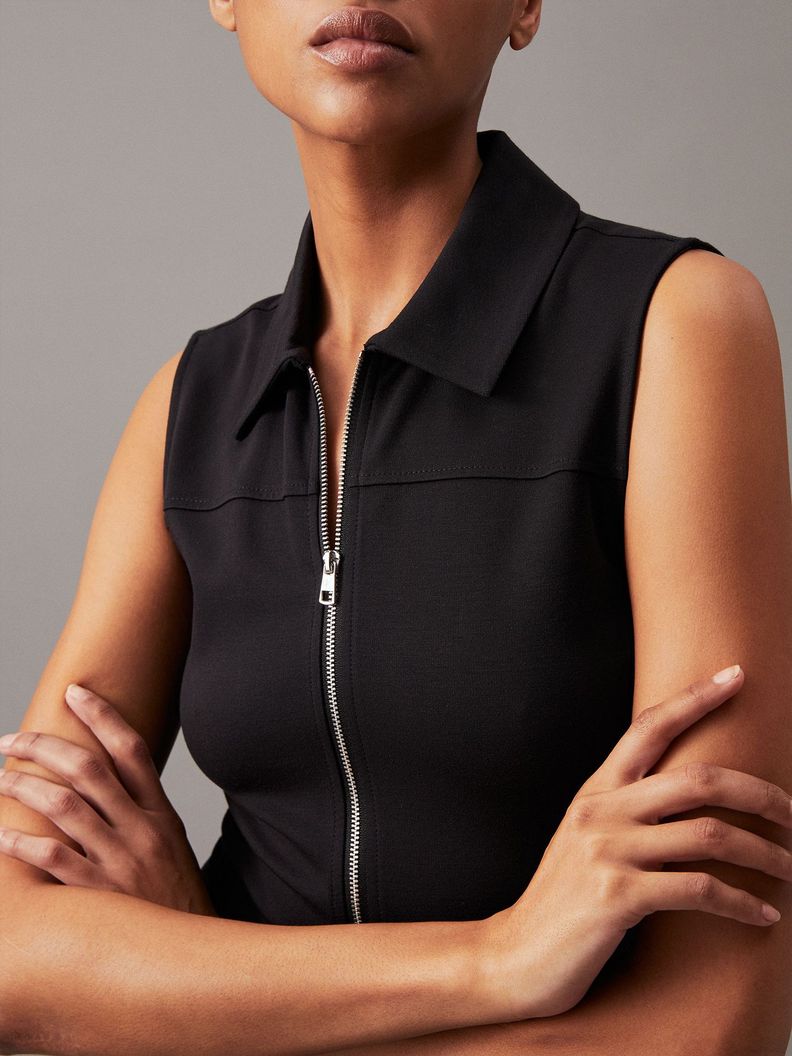 Vestido Milano Zip Negro Calvin Klein-2