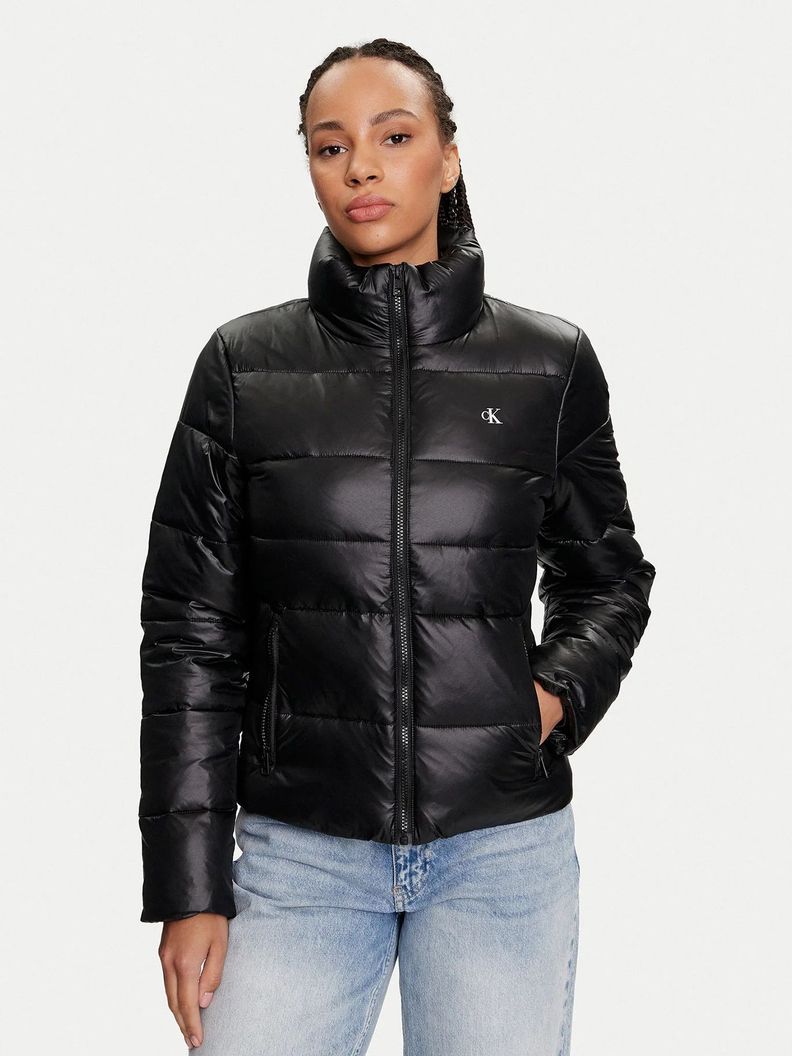 Parka Padded Fitted Negro Calvin Klein-0