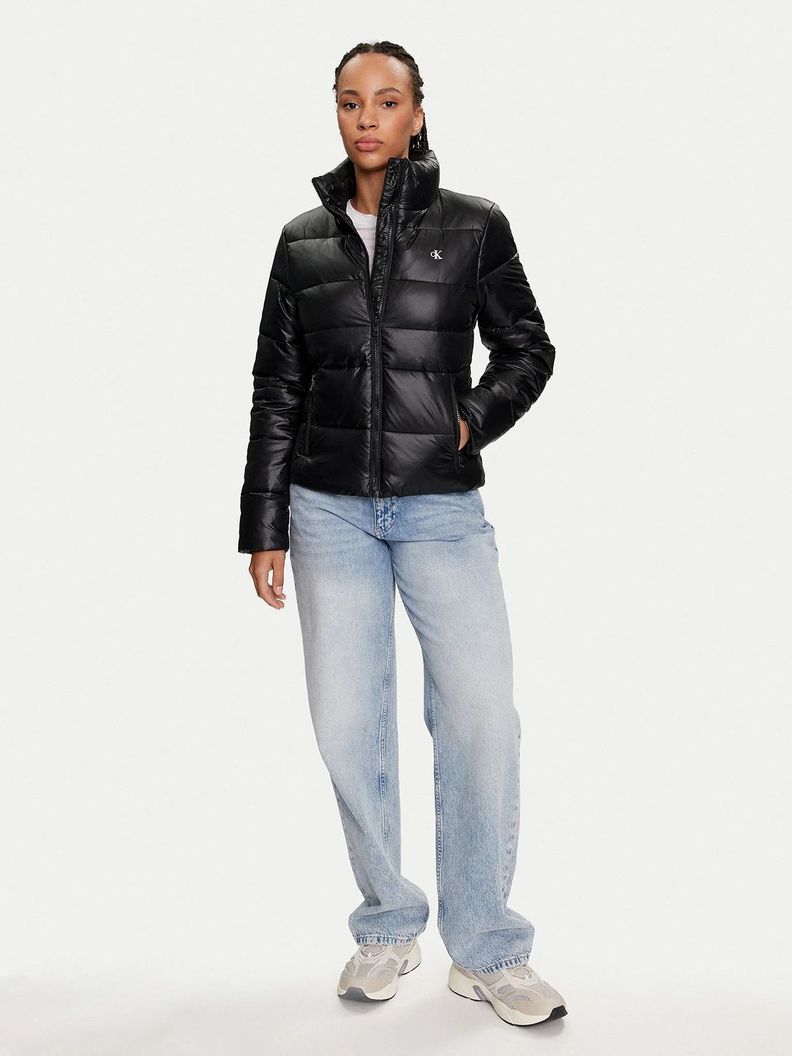 Parka Padded Fitted Negro Calvin Klein-1
