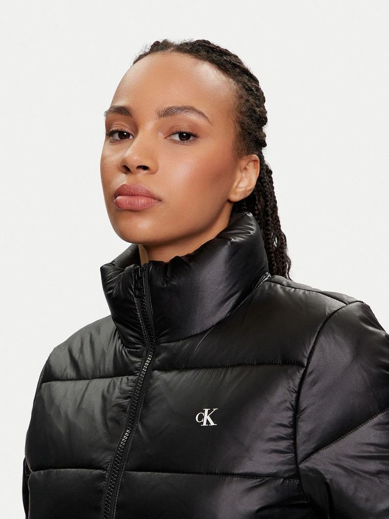 Parka Padded Fitted Negro Calvin Klein-3