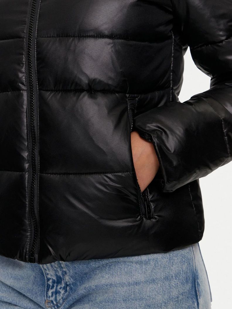 Parka Padded Fitted Negro Calvin Klein-4