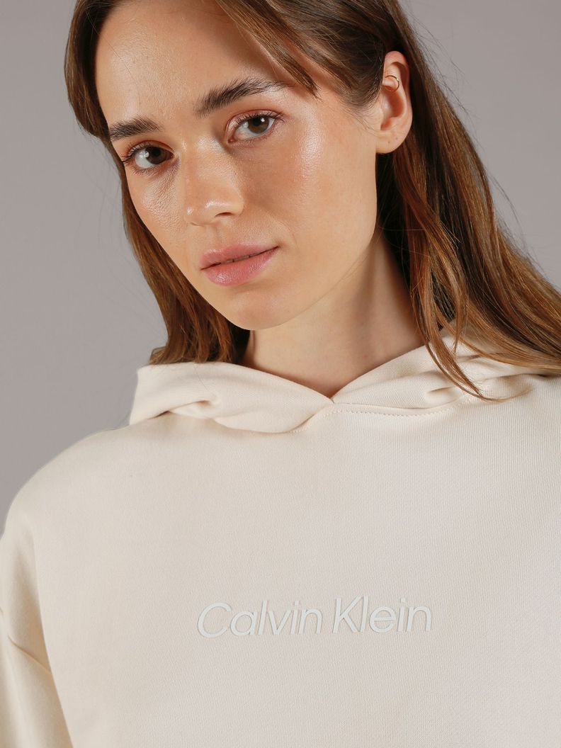 Poleron con Gorro Hero Logo Beige Calvin Klein-3