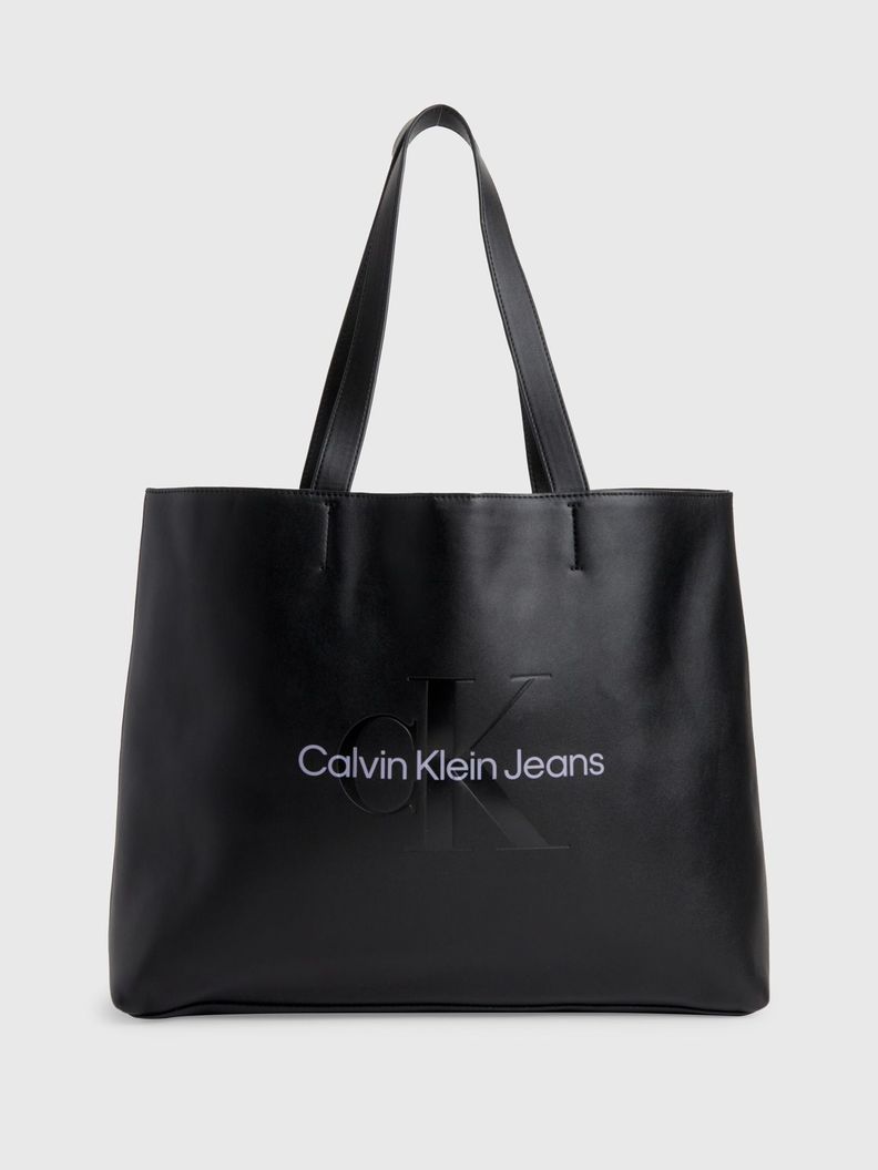 Cartera Sculpted Slim Tote Negro Calvin Klein-0