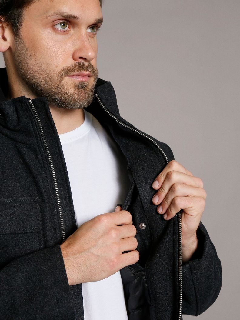 Chaqueta Four Pocket Wool Negro Calvin Klein Calvin Klein | Paris.cl