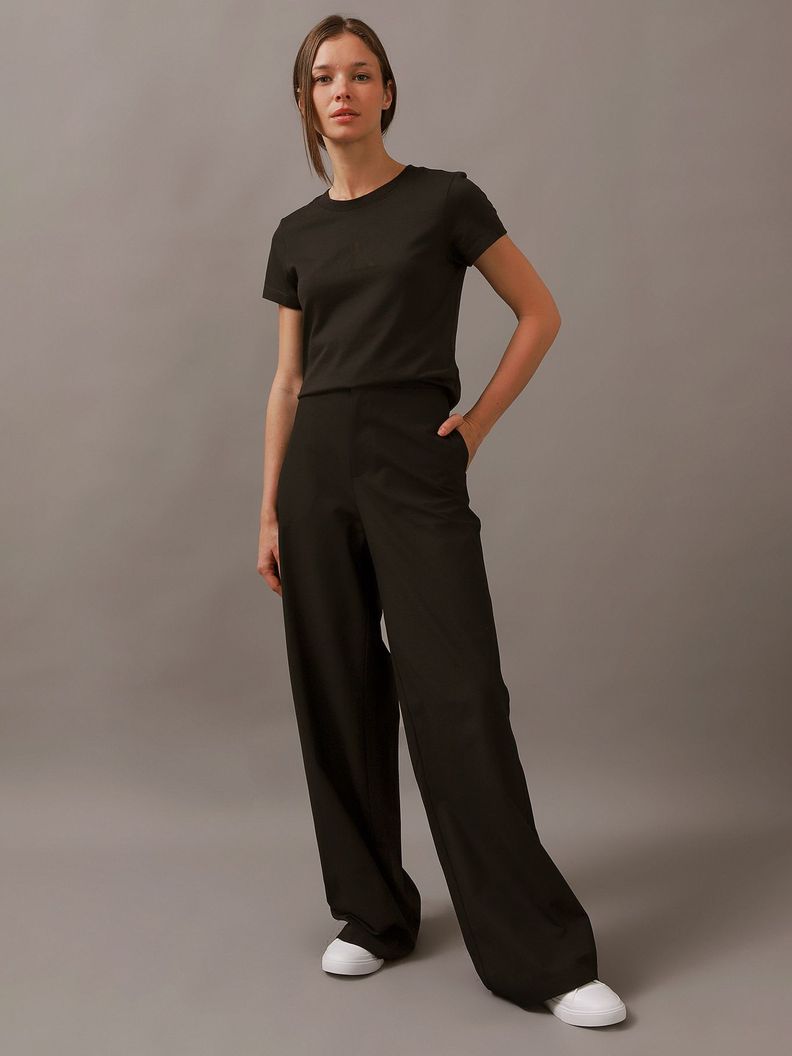 Polera Burn Out Ck Slim Negro Calvin Klein-1