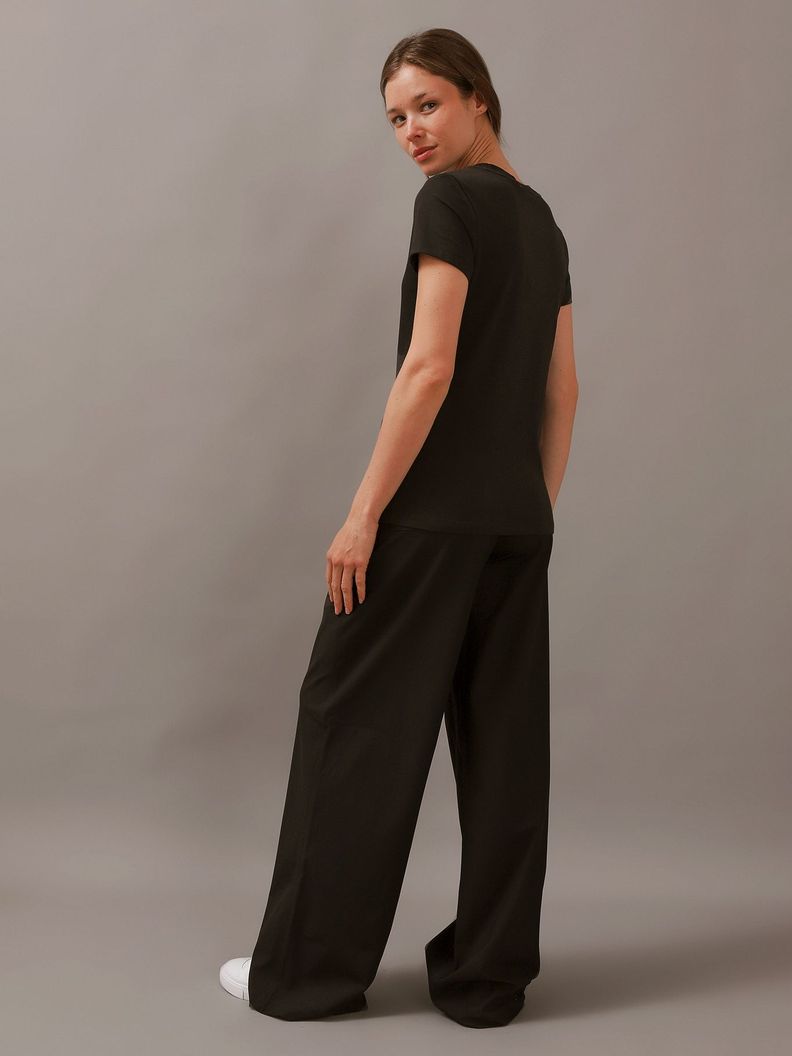 Polera Burn Out Ck Slim Negro Calvin Klein-2