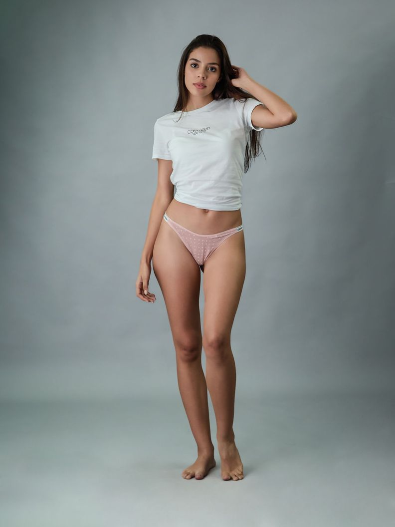 Colaless Moderno con Logo Mujer  Rosado Calvin Klein-3