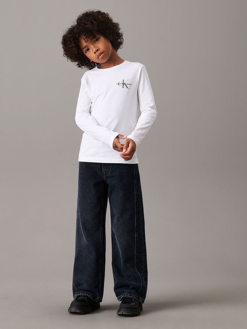 Polera Niño Chest Monologo Blanco Calvin Klein-2