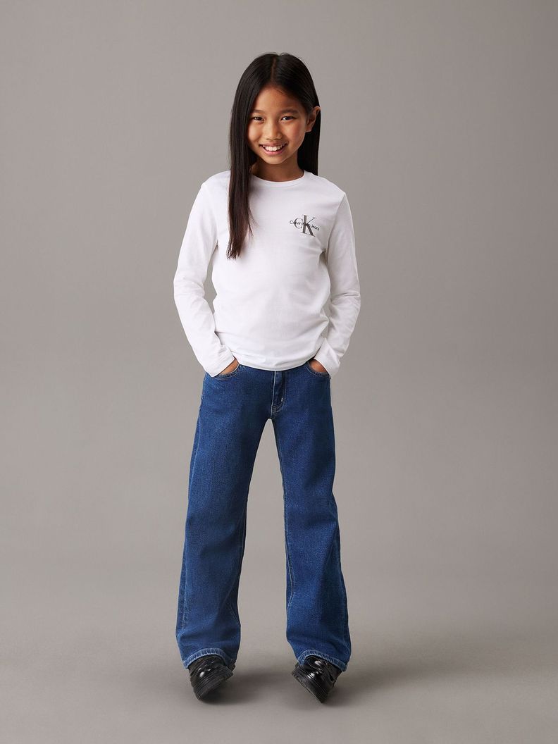 Polera Niño Chest Monologo Blanco Calvin Klein-3