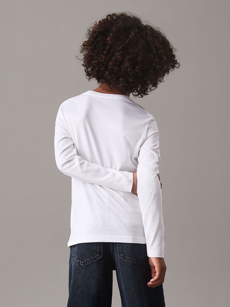 Polera Niño Chest Monologo Blanco Calvin Klein-4
