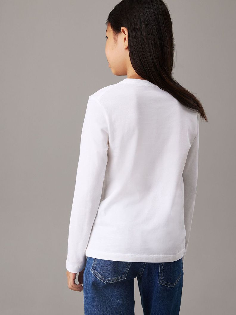 Polera Niño Chest Monologo Blanco Calvin Klein-5