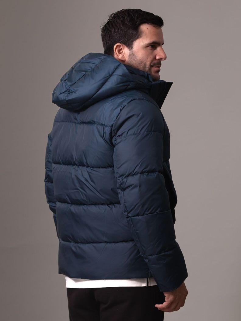 Parka con Gorro Quilt Puffer Azul Calvin Klein-4