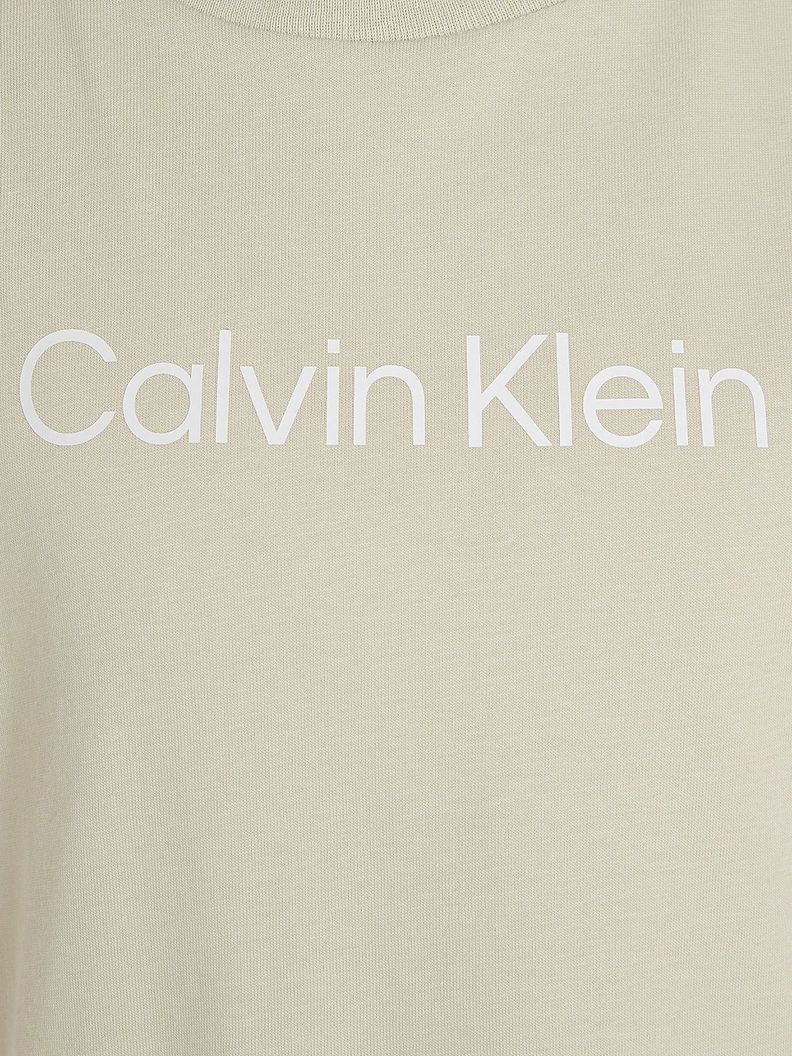 Polera Niño Logo Beige Calvin Klein-3