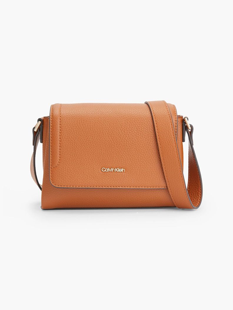 Cartera Ck Elevated Crossbody Café Calvin Klein-0