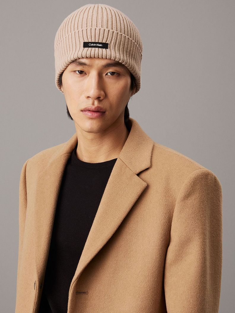 Gorro Classic Cotton Beige Calvin Klein-1