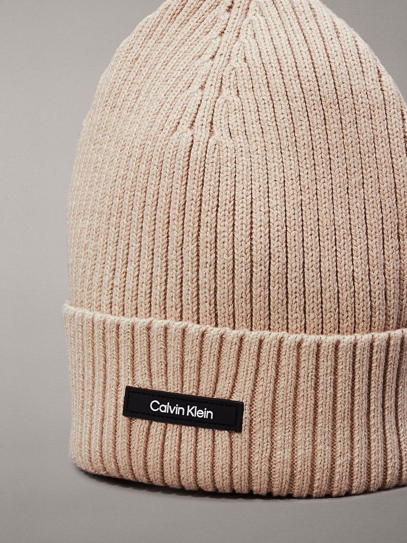 Gorro Classic Cotton Beige Calvin Klein-2
