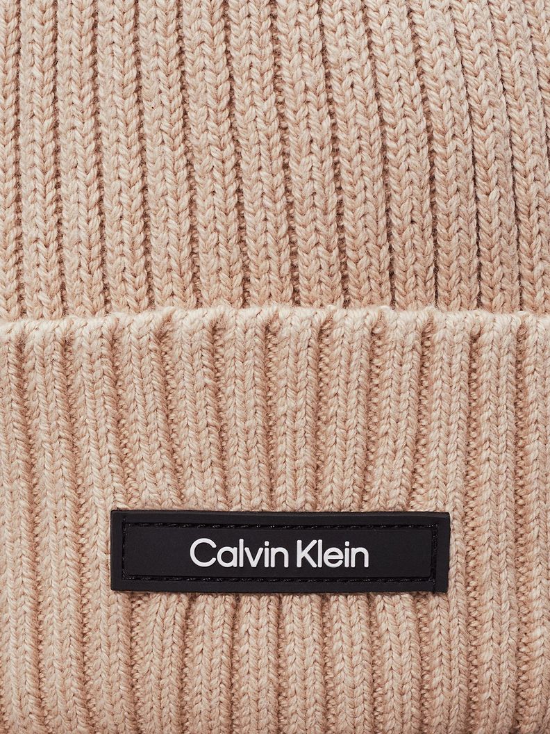 Gorro Classic Cotton Beige Calvin Klein-3