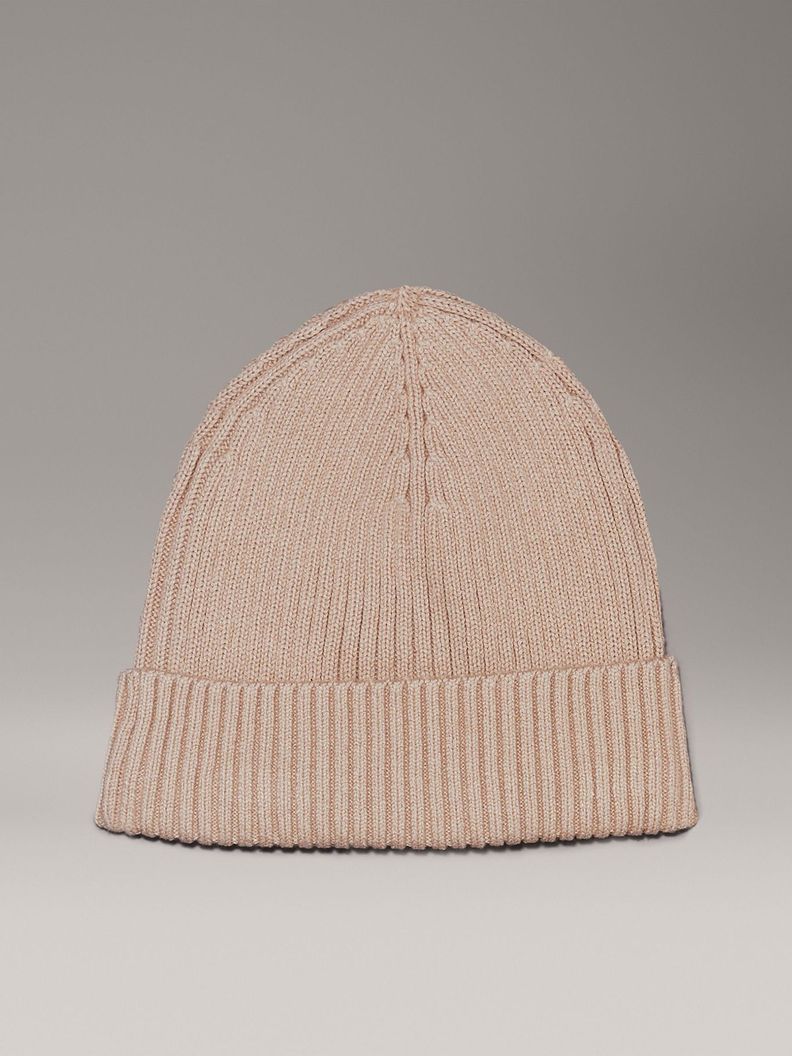 Gorro Classic Cotton Beige Calvin Klein-4