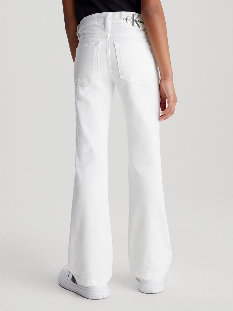 Jeans Niña Mid Rise Flared Blanco Calvin Klein-2