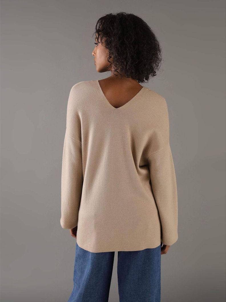 Sweater Wool Blend Beige Calvin Klein-2