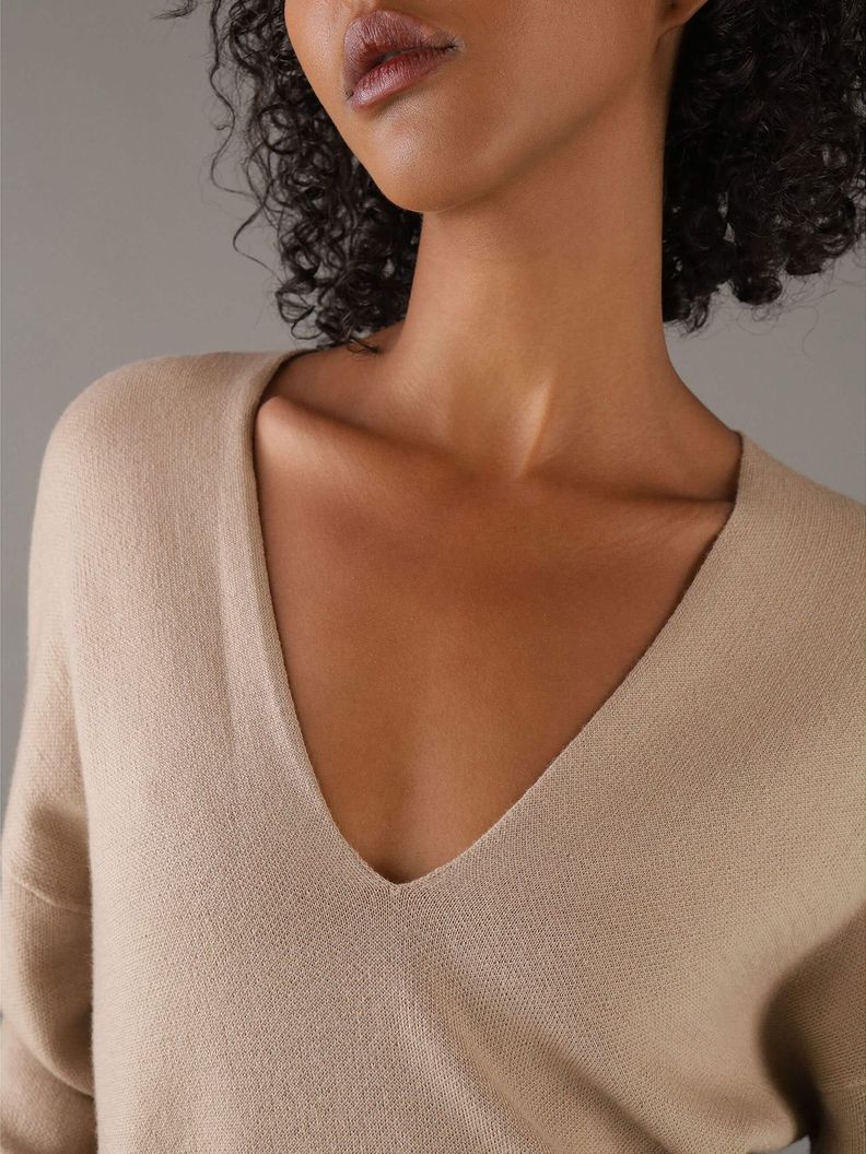Sweater Wool Blend Beige Calvin Klein-3