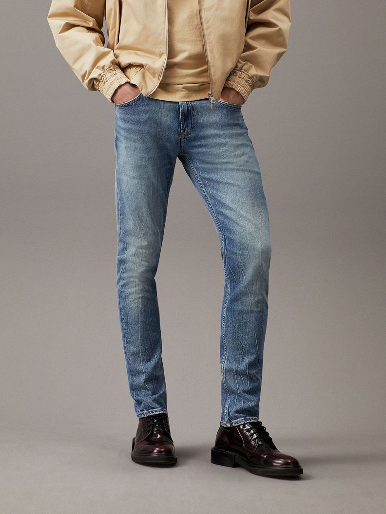 Jeans Slim Hombre Azul 1AA Calvin Klein-0