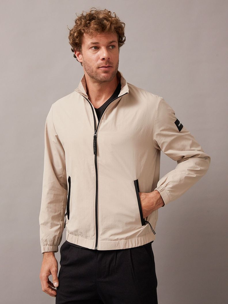 Chaqueta Recycled Crinkle Beige Calvin Klein-0