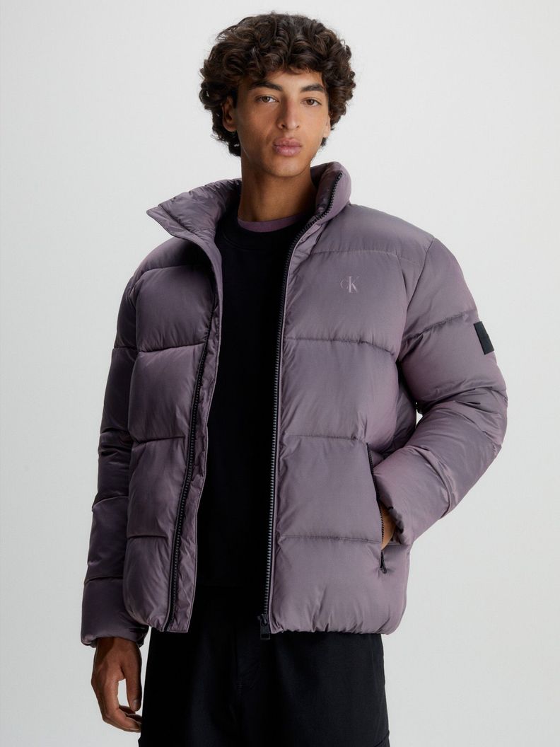 Parka Ripstop Puffer Morado Calvin Klein
