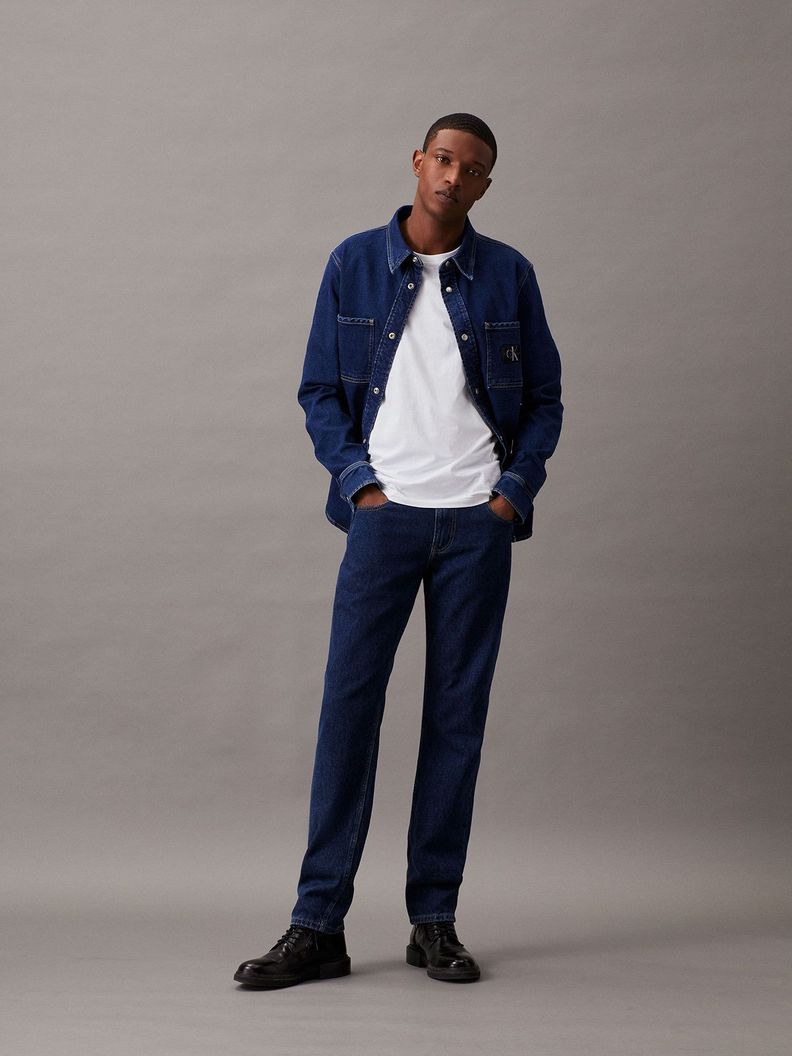 Jeans Slim Taper Hombre Azul Calvin Klein-1