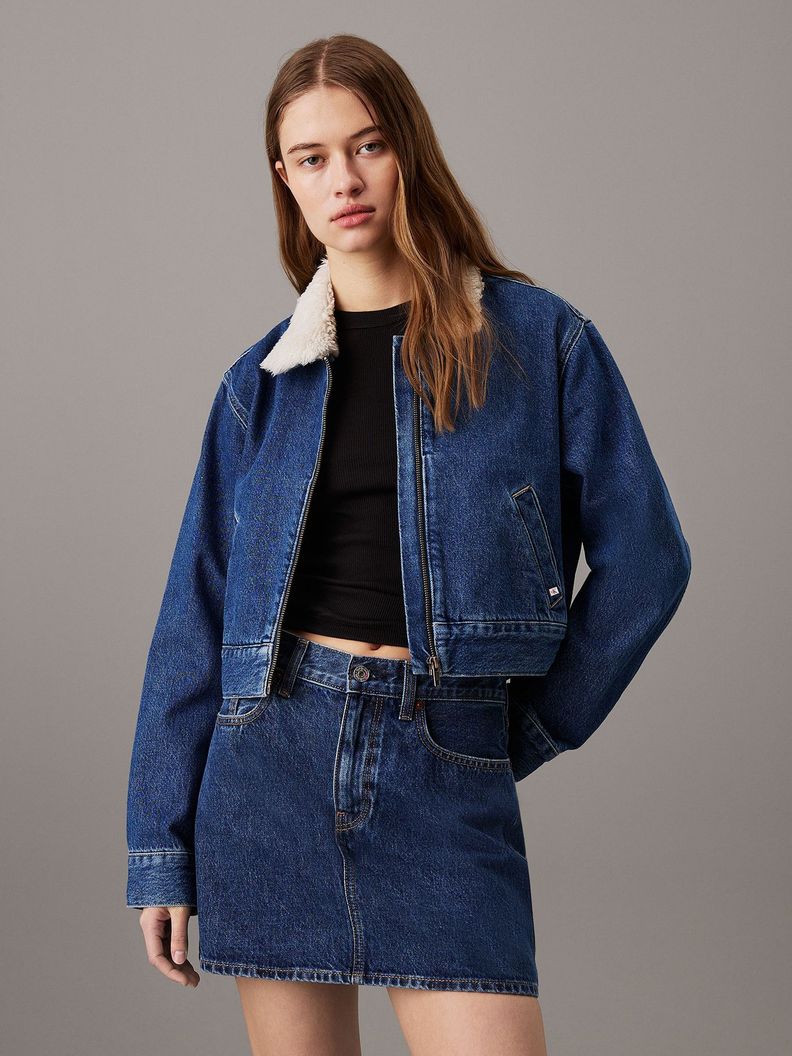 Chaqueta Sherpa Denim Azul Calvin Klein-0