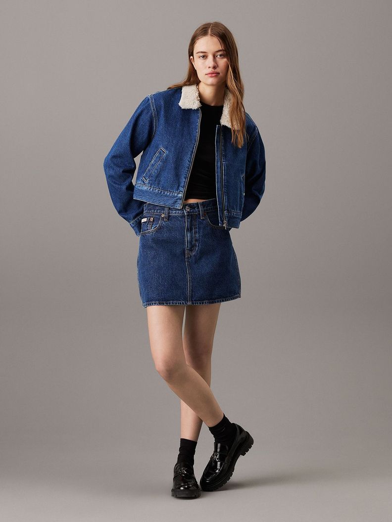 Chaqueta Sherpa Denim Azul Calvin Klein-1