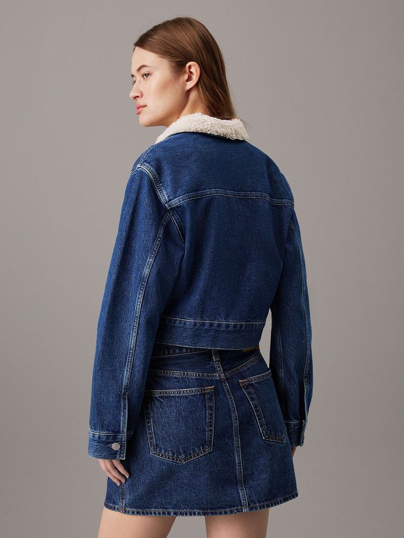 Chaqueta Sherpa Denim Azul Calvin Klein-2