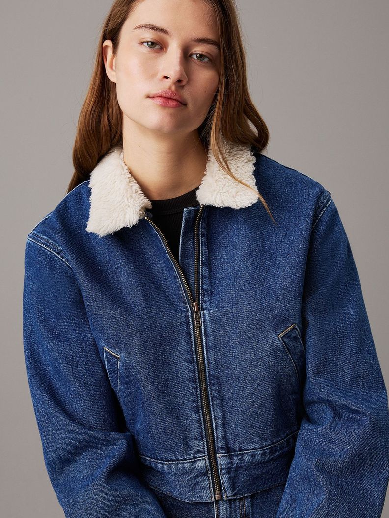 Chaqueta Sherpa Denim Azul Calvin Klein-3