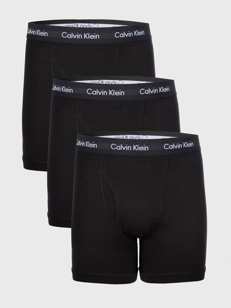 Pack 3 Bóxers Largos - Stretch Negro Calvin Klein-0