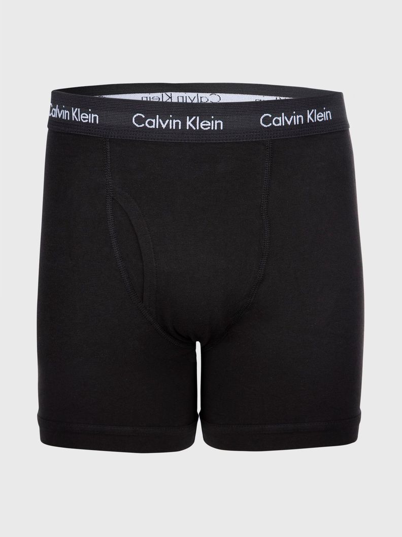 Pack 3 Bóxers Largos - Stretch Negro Calvin Klein-1