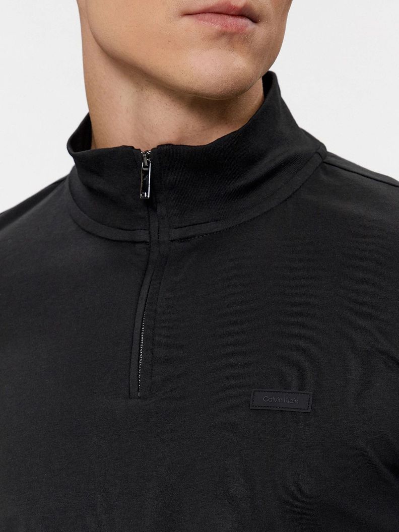 Polera Ls Smooth Cotton Negro Calvin Klein-3
