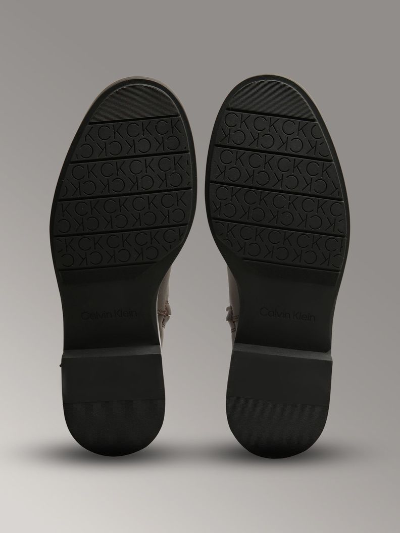 Botas Flat Ankle Mix Negro Calvin Klein-3