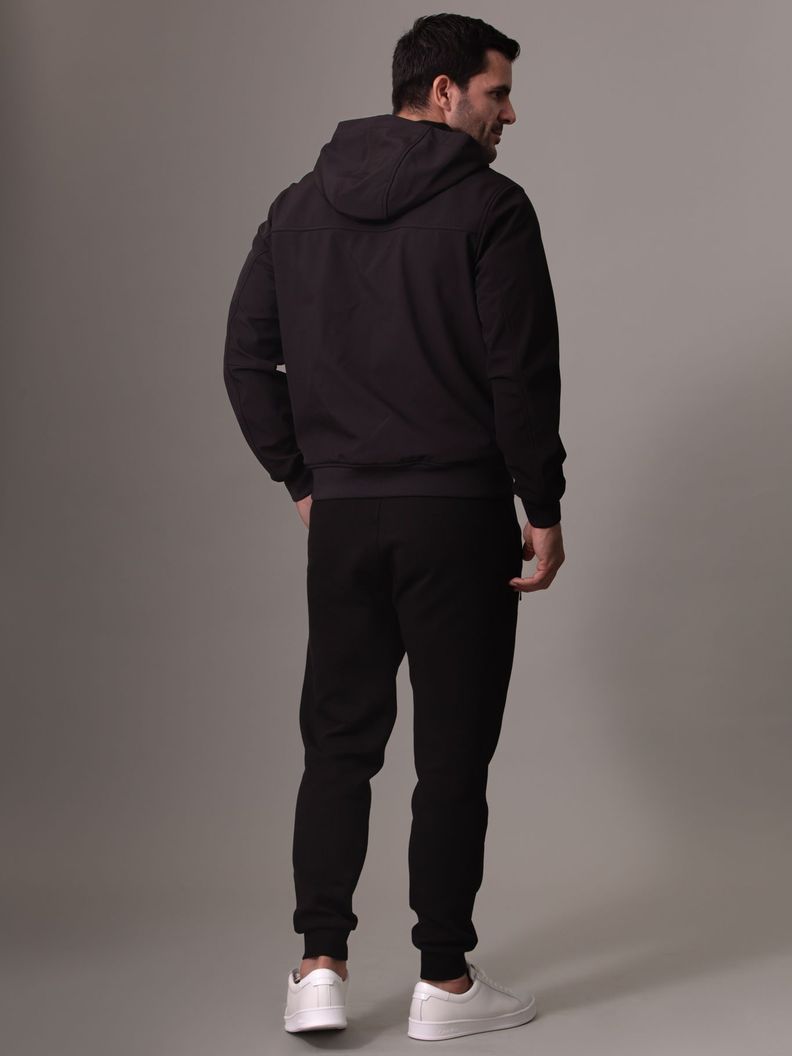 Chaqueta con Gorro Softshell Negro Calvin Klein-2