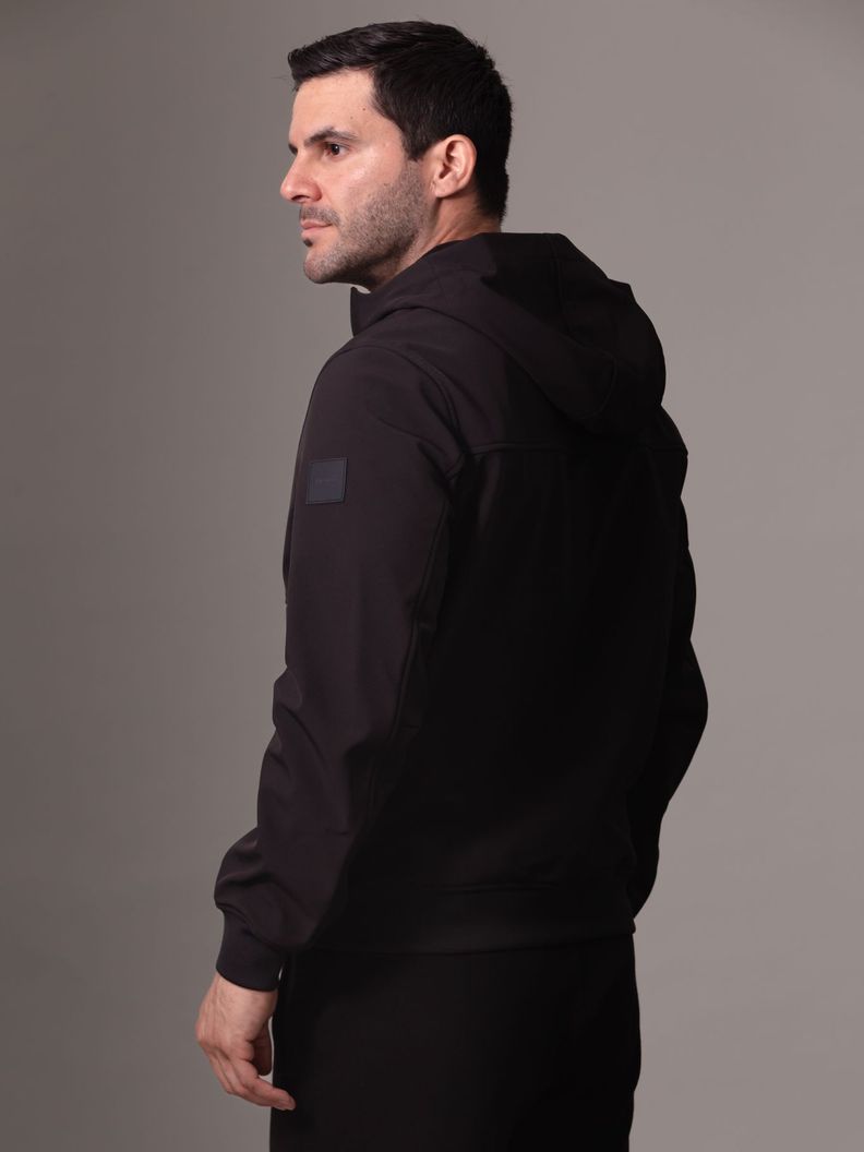 Chaqueta con Gorro Softshell Negro Calvin Klein-3