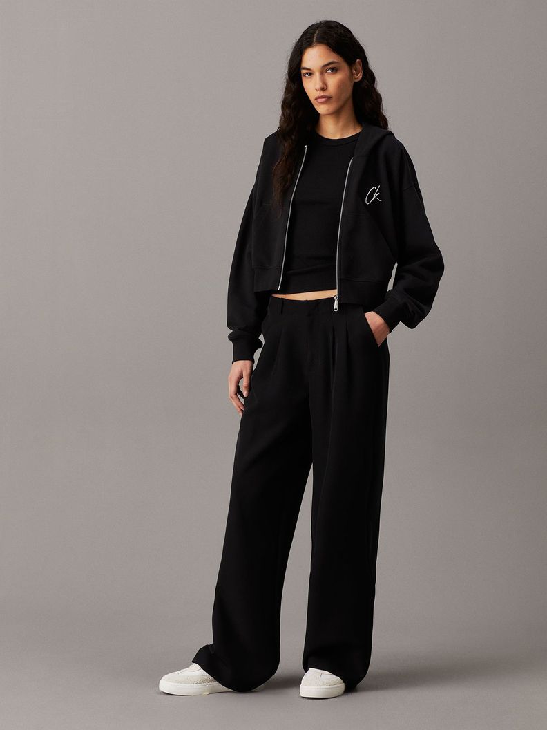 Polerón con Cierre Embroidered Negro Calvin Klein-1